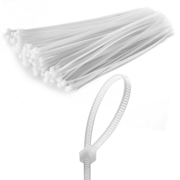 1000 6" Long UV Nylon Plastic Black Wire Cable Loop Zip Tie Ty Ties Wraps 40# 